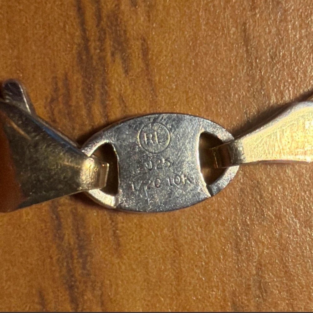 10K Gold and Silver Italian necklace